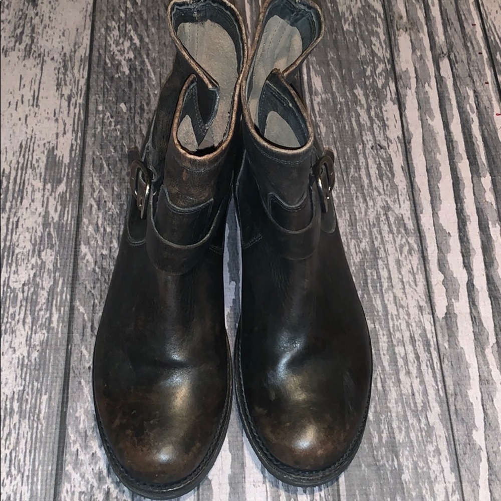 Frye Brown Leather Boots Size 10 B